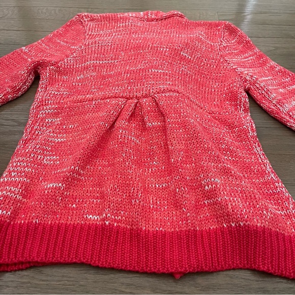 NWT Skies Are Blue Cardigan Red Sweater Open Draped Knit Cardigan Size Medium - Picture 7 of 8